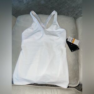Nike swim white tankini top sz small NWT Racerback